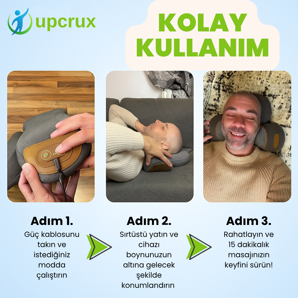 Upcrux Cosseal® Boyun ve Omuz Masaj Aleti - Ağrılara Veda Et