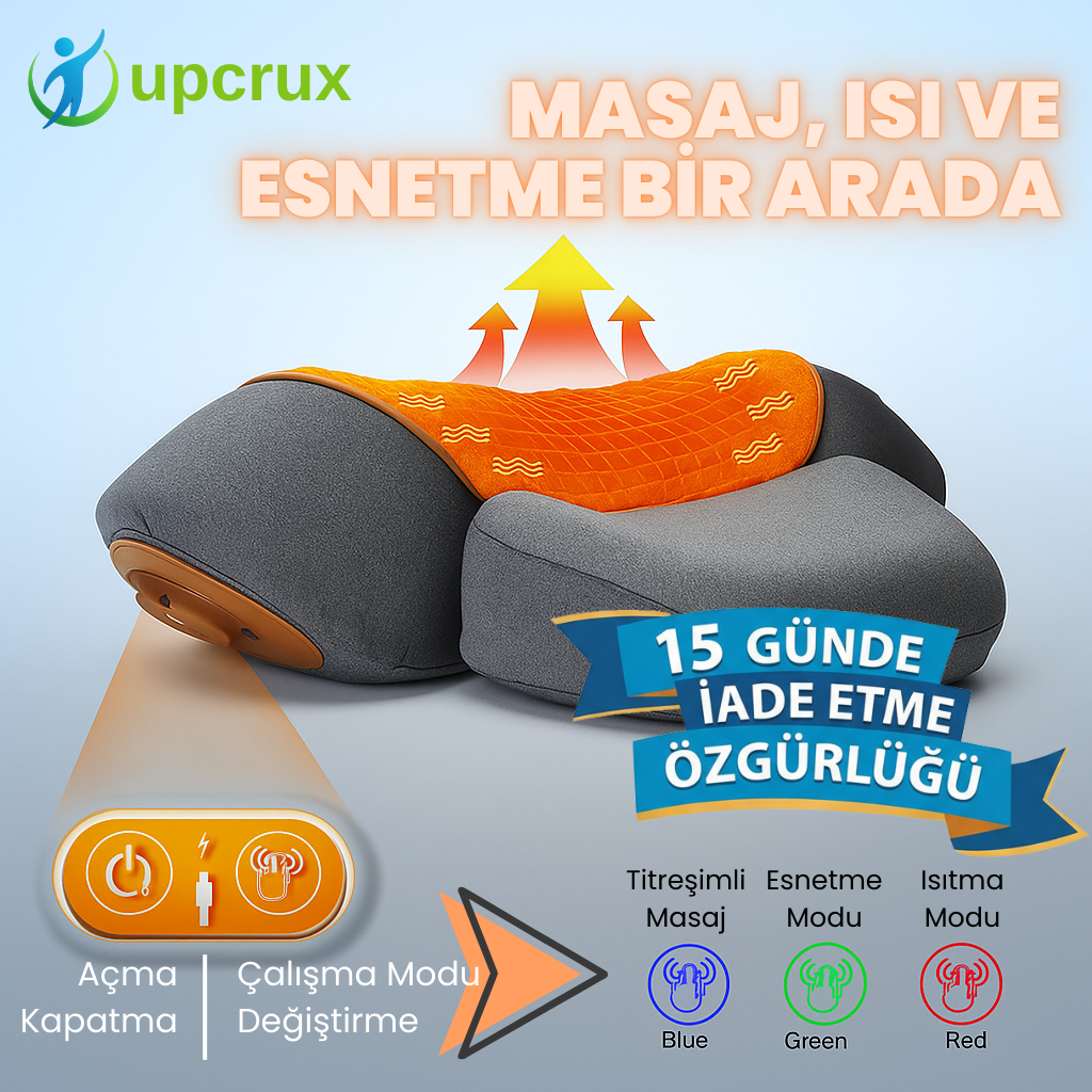 Upcrux Cosseal® Boyun ve Omuz Masaj Aleti - Ağrılara Veda Et